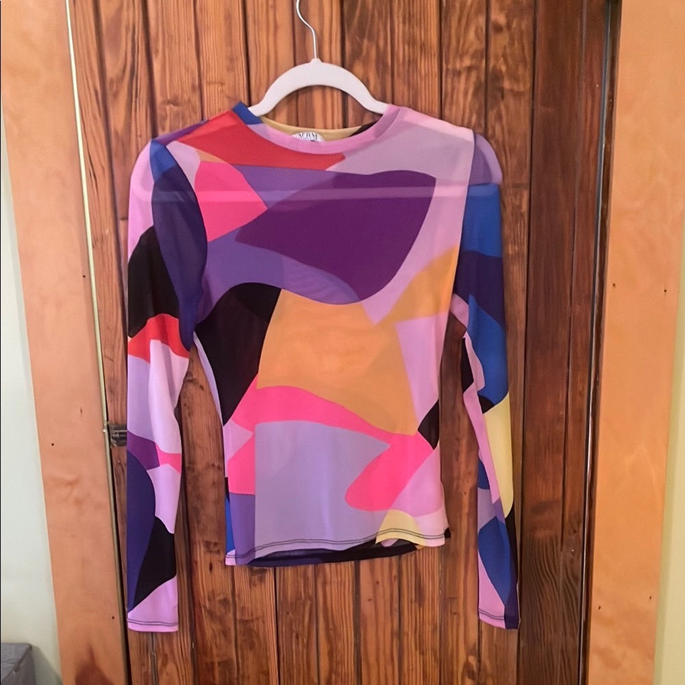MIA Purple and Pink Long Sleeve Tee